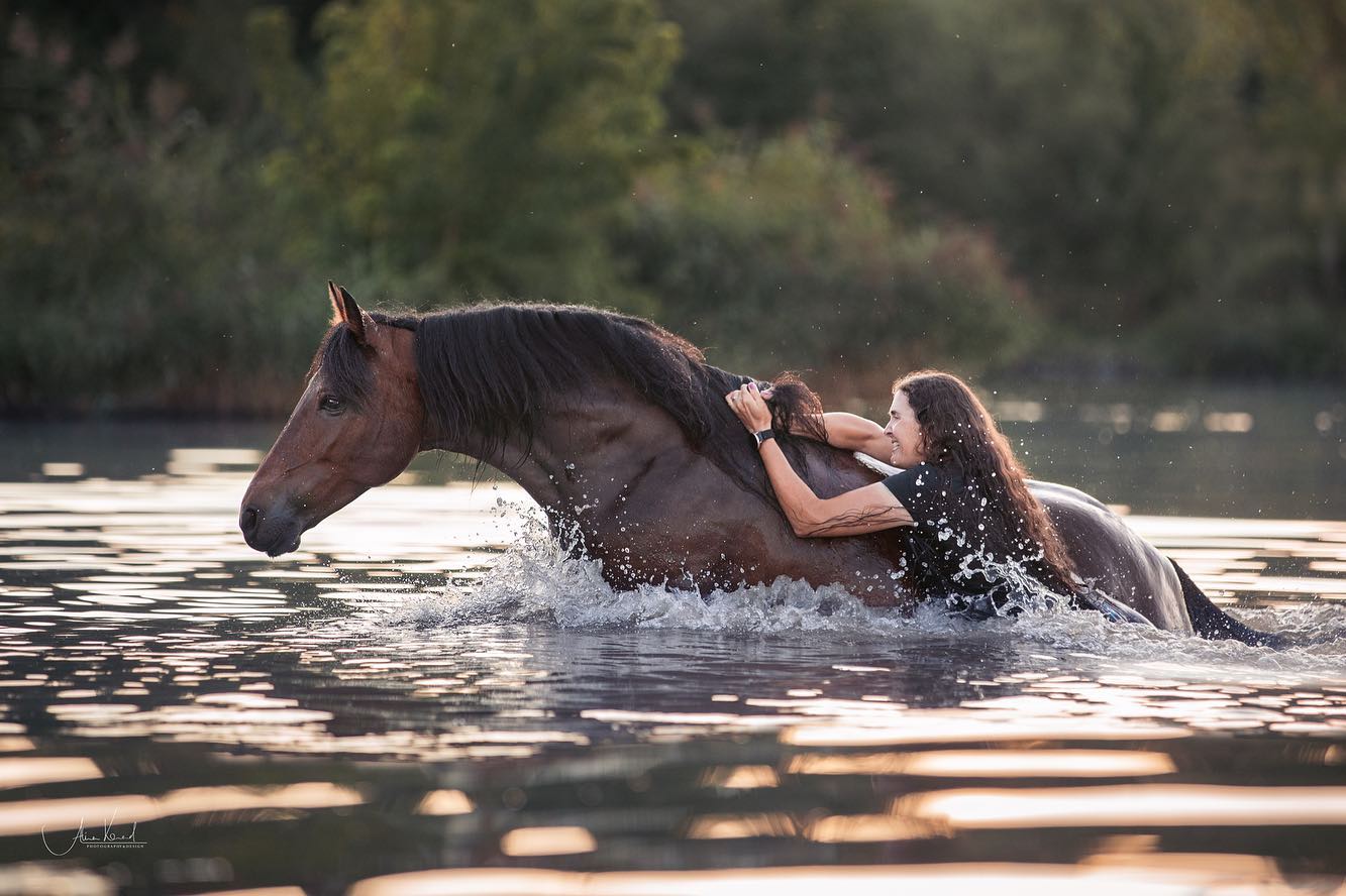Fotoshooting - Freilauf im Wasser
